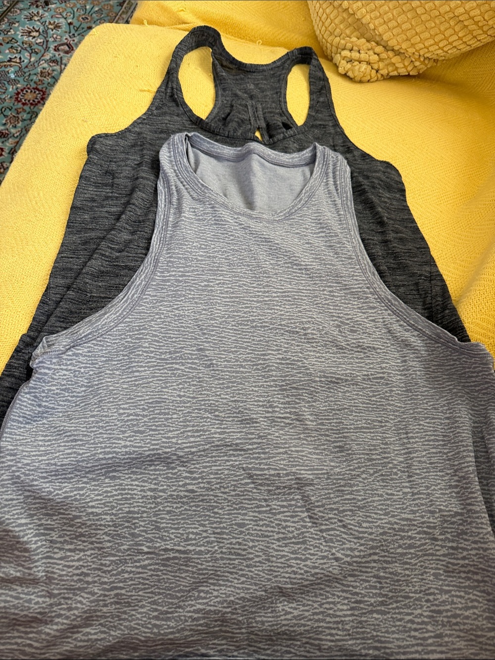 lululemon athletica Women’s Layered Gray Racerback Tanks